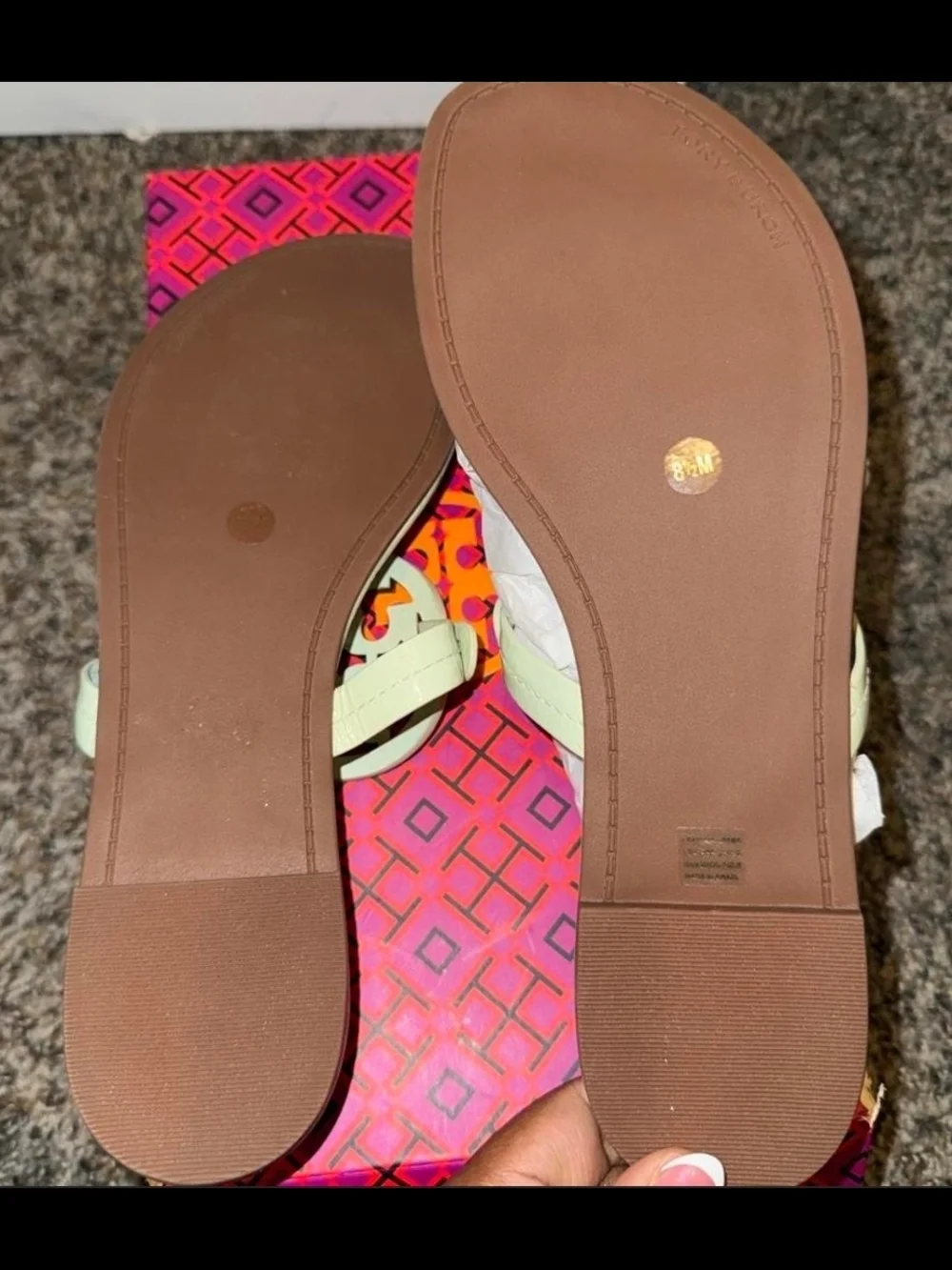 Tory Burch Miller Naplak Leather Sandal. NWOT.